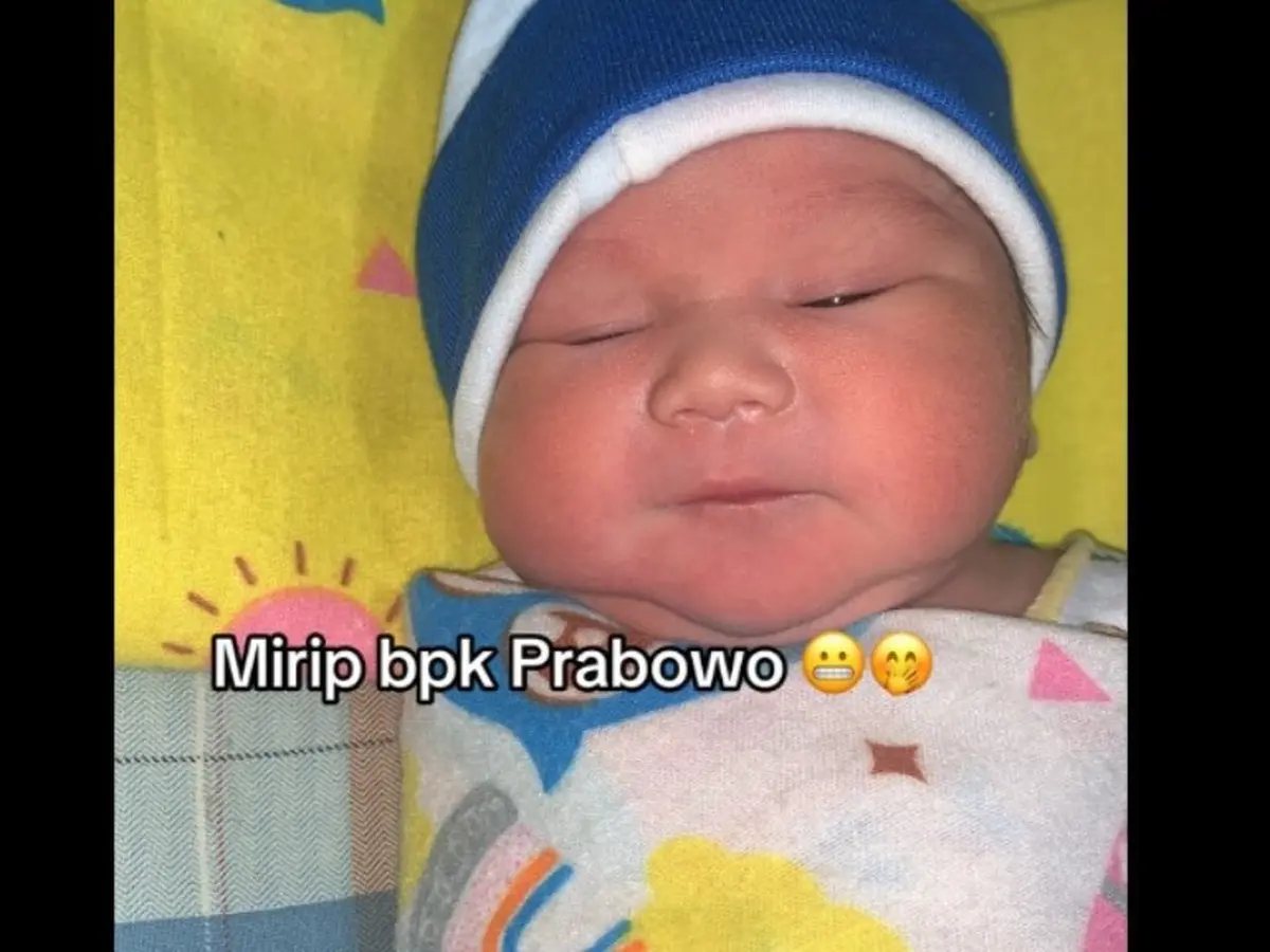 Viral! Bayi Baru Lahir Mirip Presiden Prabowo, Foto Itu Ramai